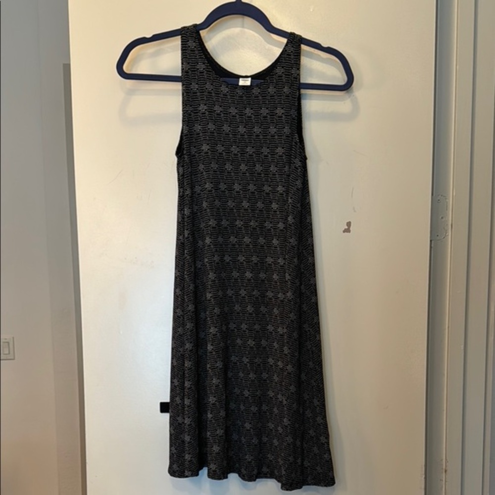 Old Navy Black and White Patterned Dress
